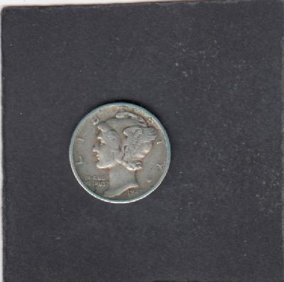 Beschrijving: 1 Dime MERCURY